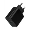 Caricabatterie rapido USB GEMBIRD – 2 porte Type-A e C, 20 W – nero