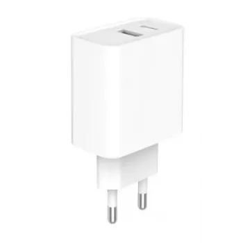 Caricabatterie rapido USB GEMBIRD – Type-A e C 2 porte 20 W – bianco