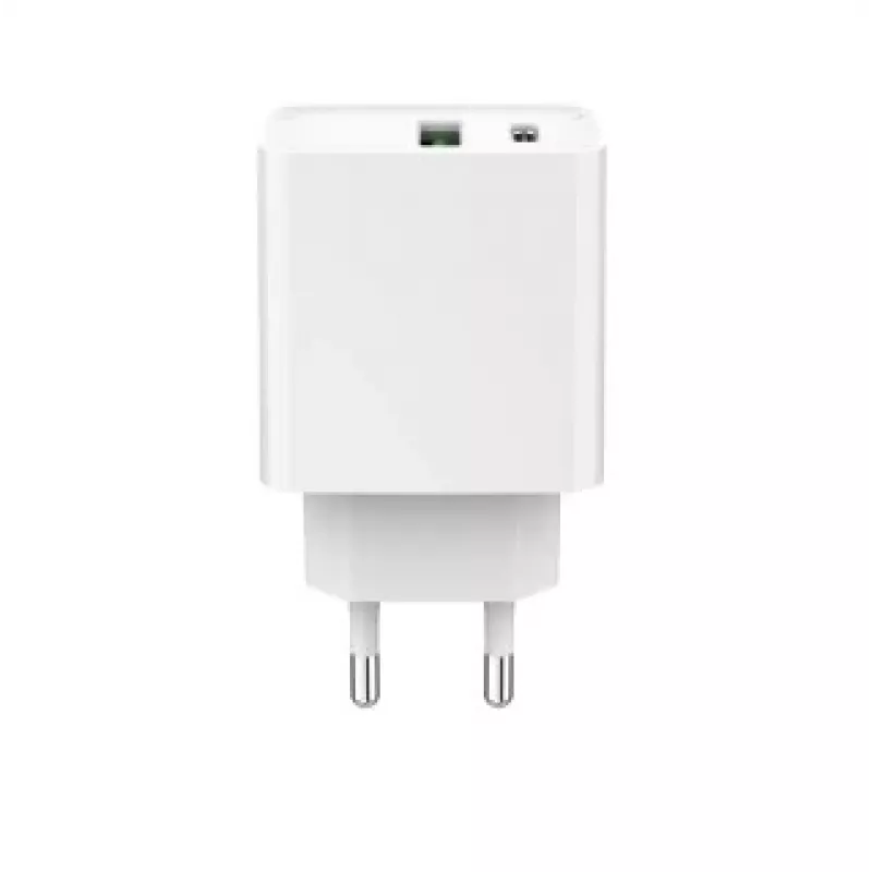 Caricabatterie rapido USB GEMBIRD – Type-A e C 2 porte 20 W – bianco