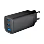 Caricabatterie rapido USB GEMBIRD – Type-A e C 3 porte 65 W, QC 3.0 e PowerDelivery, GaN – nero