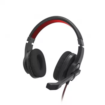 Hama HS-USB400 V2 cuffie con filo con archetto ufficio/call center USB Type-A nero, rosso