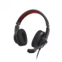 Hama HS-USB400 V2 cuffie con filo con archetto ufficio/call center USB Type-A nero, rosso