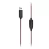 Hama HS-USB400 V2 cuffie con filo con archetto ufficio/call center USB Type-A nero, rosso