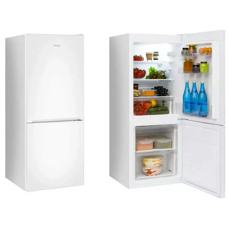 Amica FK1815.4U(E) frigorifero con congelatore, FrostControl, SlimSize, classe energetica E