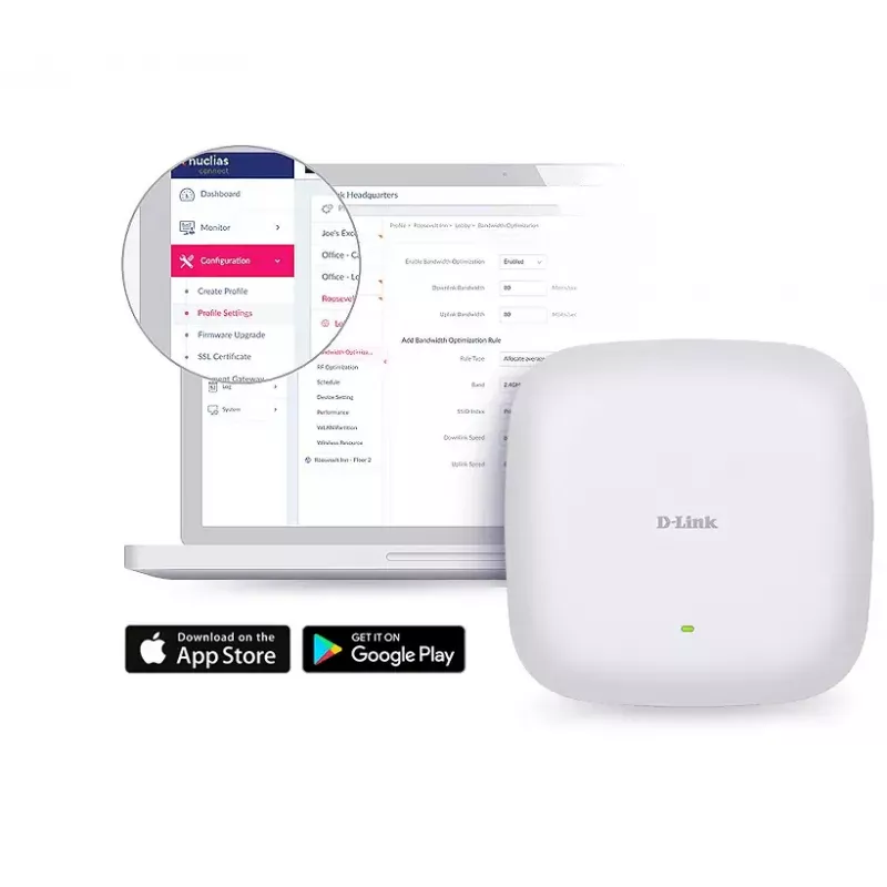 D-Link AX3600 Wi-Fi 6 access point dual-band PoE