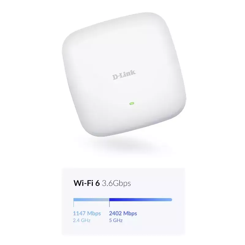 D-Link AX3600 Wi-Fi 6 access point dual-band PoE