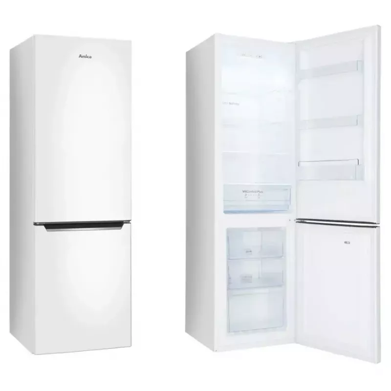 Frigorifero combinato AMICA FK 2995.2FT(E) — 299 L, congelatore in basso, No Frost, LED, classe E