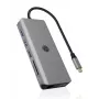 ICY BOX IB-DK4061-CPD Con cavo USB 3.2 Gen 1 (3.1 Gen 1) Type-C grigio