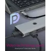 ICY BOX IB-DK4061-CPD Con cavo USB 3.2 Gen 1 (3.1 Gen 1) Type-C grigio