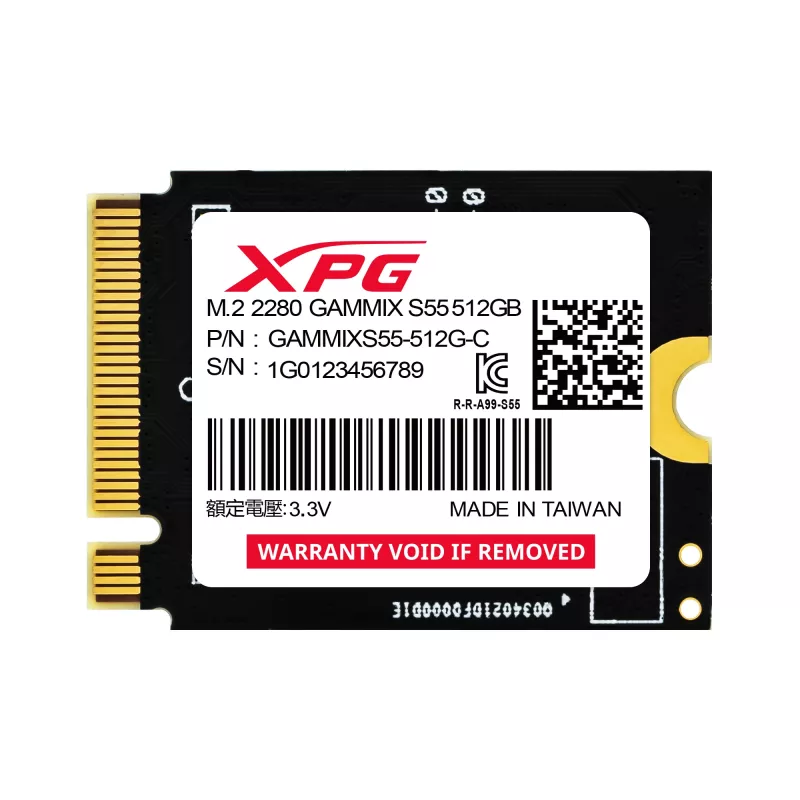 XPG SGAMMIXS55-512G-C unità SSD interna 512 GB M.2 PCI Express 4.0 NVMe 3D-NAND