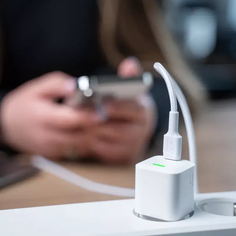 Green Cell PowerStream KABGC07W cavo da USB-C a Lightning, MFi, Power Delivery, 1 m, 29 W, bianco