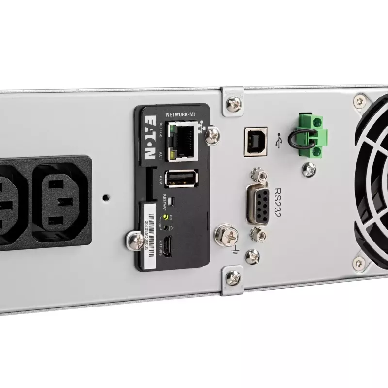 Gruppo di continuità EATON 9E1000IR doppia conversione 1 kVA 900 W 4 uscite AC