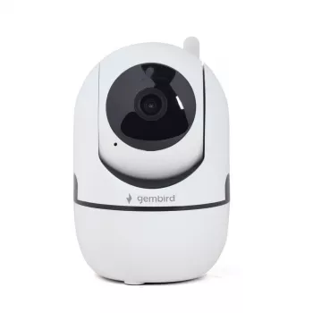 GEMBIRD Telecamera Wi-Fi FHD orientabile, bianca