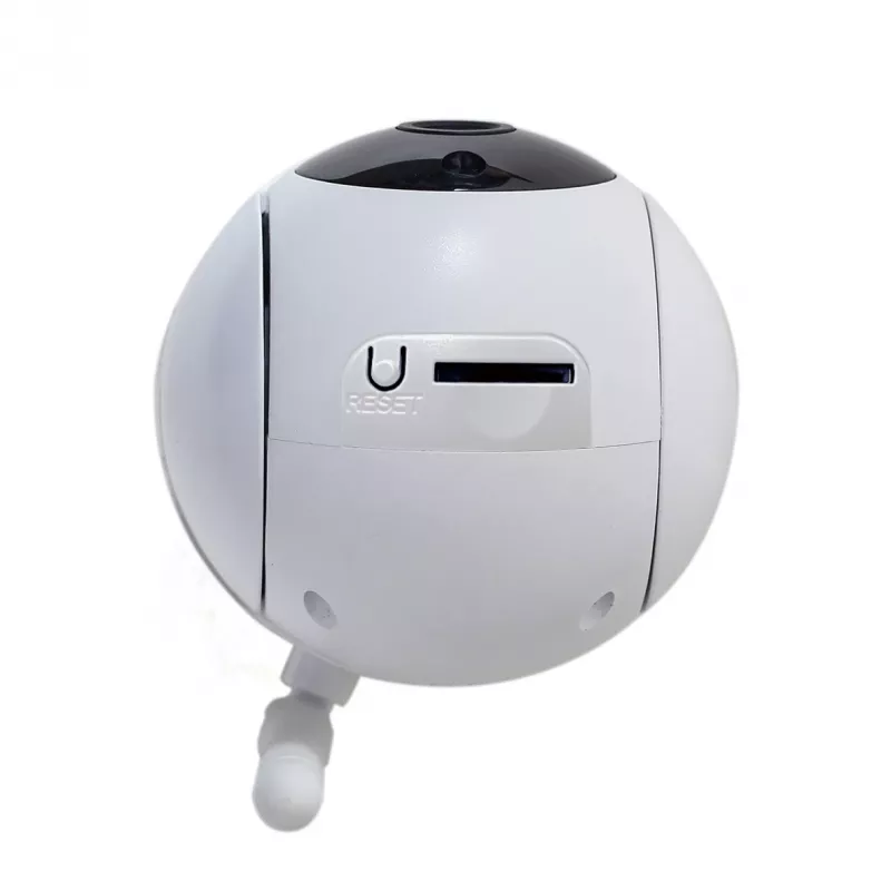 Gembird TSL-CAM-WRHD-02 telecamera Wi-Fi smart orientabile per interni, Full HD 1080p, Tuya, rotazione 355°, bianca