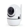 Gembird TSL-CAM-WRHD-02 telecamera Wi-Fi smart orientabile per interni, Full HD 1080p, Tuya, rotazione 355°, bianca