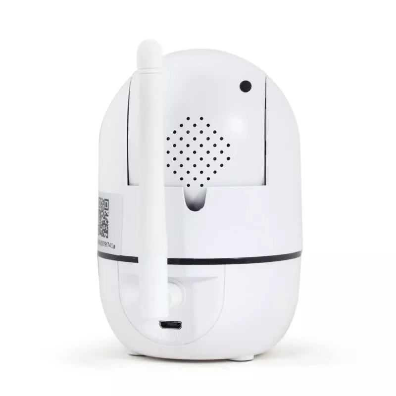 Gembird TSL-CAM-WRHD-02 telecamera Wi-Fi smart orientabile per interni, Full HD 1080p, Tuya, rotazione 355°, bianca