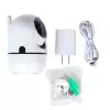 Gembird TSL-CAM-WRHD-02 telecamera Wi-Fi smart orientabile per interni, Full HD 1080p, Tuya, rotazione 355°, bianca