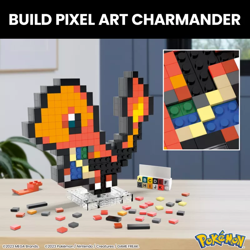 MEGA Pokémon Vetrina Charmander, 13 anno/i, plastica, 484 g