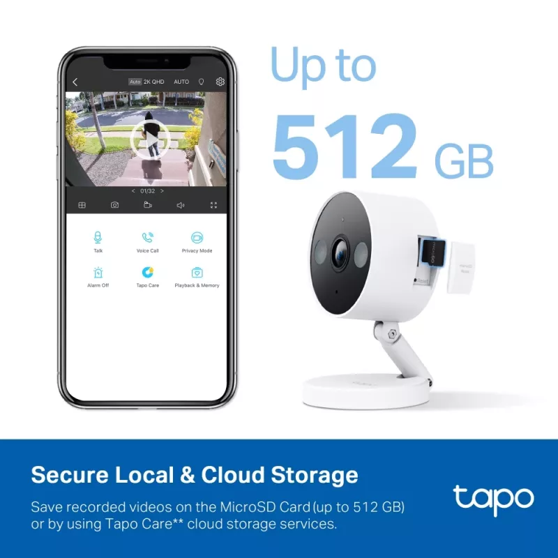 Telecamera di videosorveglianza IP TP-Link Tapo C120 per interni/esterni