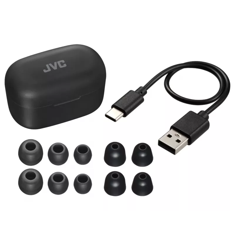 JVC HA-A25T cuffie True Wireless Stereo (TWS) in-ear chiamate/musica Bluetooth nero