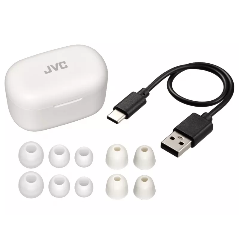 JVC HA-A25T cuffie True Wireless Stereo (TWS) in-ear chiamate/musica Bluetooth bianco