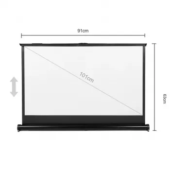 Schermo per proiezione portatile MACLEAN MC-962 40 pollici 16:9 autoportante bianco opaco