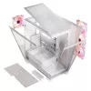 Case per PC MODECOM Volcano SPACE APEX ARGB MIDI Tower bianco – acciaio, pannello laterale, ventole ARGB, USB-C