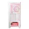Case per PC MODECOM Volcano SPACE APEX ARGB MIDI Tower bianco – acciaio, pannello laterale, ventole ARGB, USB-C