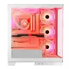 Case per PC MODECOM Volcano SPACE APEX ARGB MIDI Tower bianco – acciaio, pannello laterale, ventole ARGB, USB-C