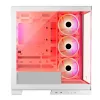 Case per PC MODECOM Volcano SPACE APEX ARGB MIDI Tower bianco – acciaio, pannello laterale, ventole ARGB, USB-C