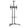Techly ICA-TR216T carrello TV mobile per schermi da 37–70 pollici (fino a 177,8 cm), max 50 kg, 2 ripiani, nero
