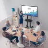 Techly ICA-TR216T carrello TV mobile per schermi da 37–70 pollici (fino a 177,8 cm), max 50 kg, 2 ripiani, nero