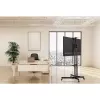 Techly ICA-TR216T carrello TV mobile per schermi da 37–70 pollici (fino a 177,8 cm), max 50 kg, 2 ripiani, nero