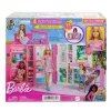 Casa delle bambole Barbie Getaway con bambola, 4 aree di gioco e 11 accessori decorativi