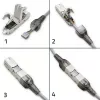 Connettore RJ45 senza attrezzi QOLTEC 54540 CAT6 STP per cavi Ethernet schermati
