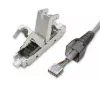 Connettore RJ45 senza attrezzi QOLTEC 54540 CAT6 STP per cavi Ethernet schermati