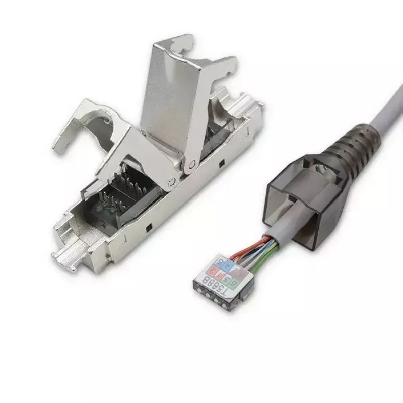 Connettore RJ45 senza attrezzi QOLTEC 54540 CAT6 STP per cavi Ethernet schermati