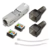 Connettore RJ45 senza attrezzi QOLTEC 54540 CAT6 STP per cavi Ethernet schermati
