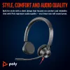 HP Poly Blackwire 3325 cuffie stereo USB-C + jack 3,5 mm + adattatore USB-C/A