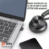 HP Poly Voyager 4320 cuffie USB-C + dongle BT700, wireless, ufficio/call center, cuffie, nero