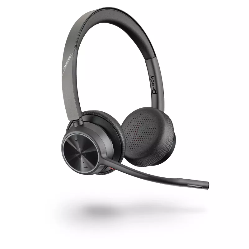 HP Poly Voyager 4320 cuffie USB-C + dongle BT700, wireless, ufficio/call center, cuffie, nero