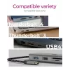 ICY BOX IB-DK4012-CPD con filo USB 3.2 Gen 1 (3.1 Gen 1) Type-C antracite, nero