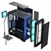 Case PC MODECOM Horizon ARGB FLOW MIDI nero — supporto E-ATX, vetro temperato, ARGB, USB-C, GPU max 400 mm