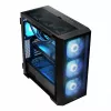 Case PC MODECOM Horizon ARGB FLOW MIDI nero — supporto E-ATX, vetro temperato, ARGB, USB-C, GPU max 400 mm