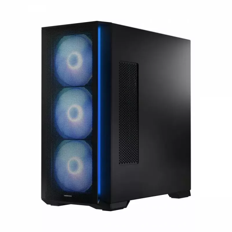 Case PC MODECOM Horizon ARGB FLOW MIDI nero — supporto E-ATX, vetro temperato, ARGB, USB-C, GPU max 400 mm