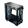 Case PC MODECOM Horizon ARGB FLOW MIDI nero — supporto E-ATX, vetro temperato, ARGB, USB-C, GPU max 400 mm
