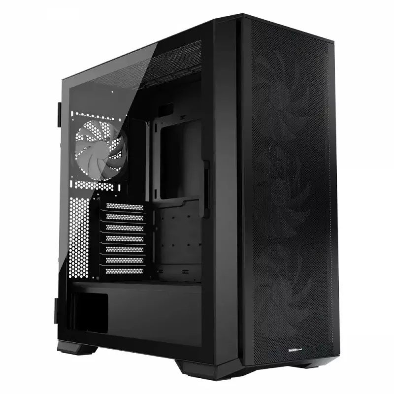 Case PC MODECOM Horizon ARGB FLOW MIDI nero — supporto E-ATX, vetro temperato, ARGB, USB-C, GPU max 400 mm
