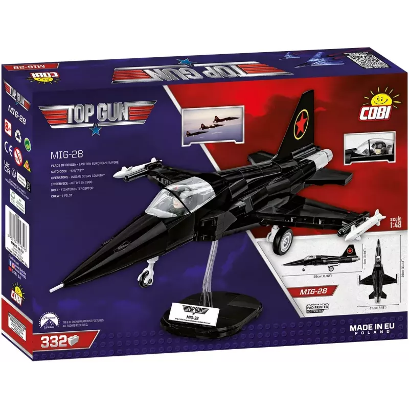 Set da costruzione Cobi Top Gun MiG-28 5859 kit modello in scala 1:48, set di mattoncini da collezione