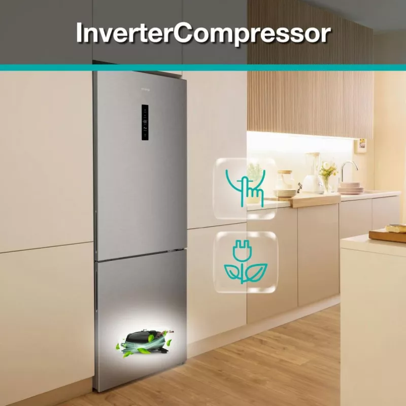 Gorenje NRK720CAXL4 freestanding 495 L acciaio inox