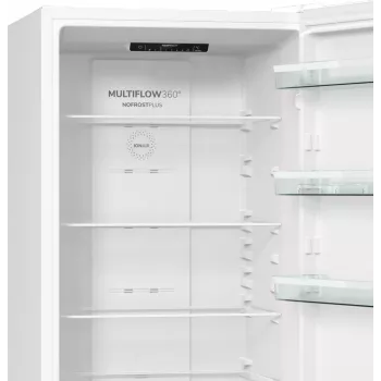 Frigorifero combinato Gorenje NRK6202EW4 BK070B, 331 L, No Frost (frigorifero), SN-N, 9 kg/24h, E, bianco